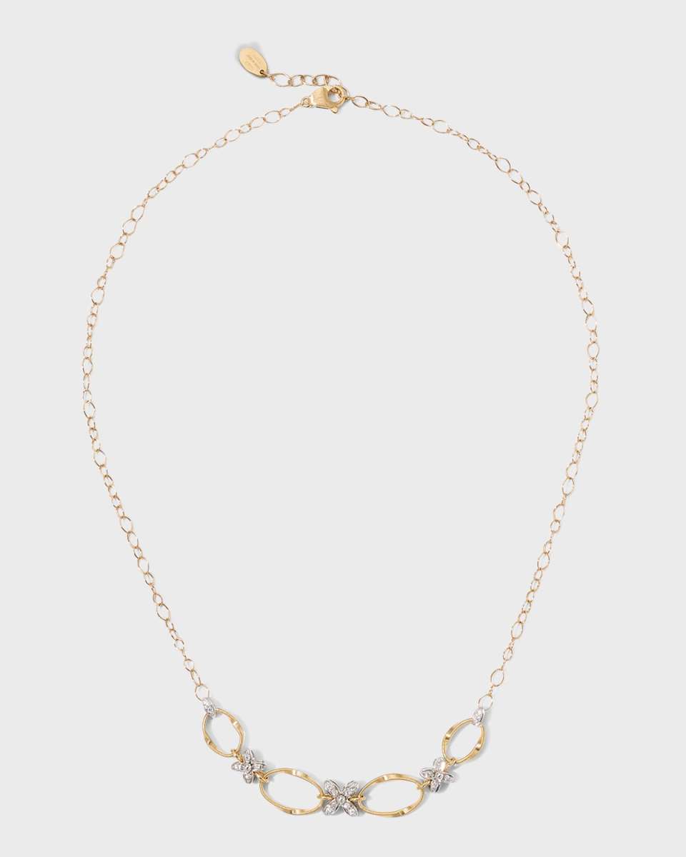 Marrakech Onde Yellow and White Gold Long Necklace
